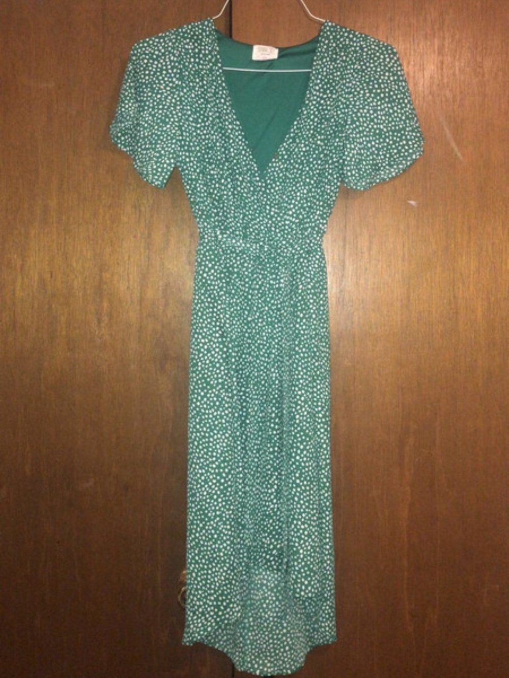 Sienna Sky Green Polka Dot Maxi Dress